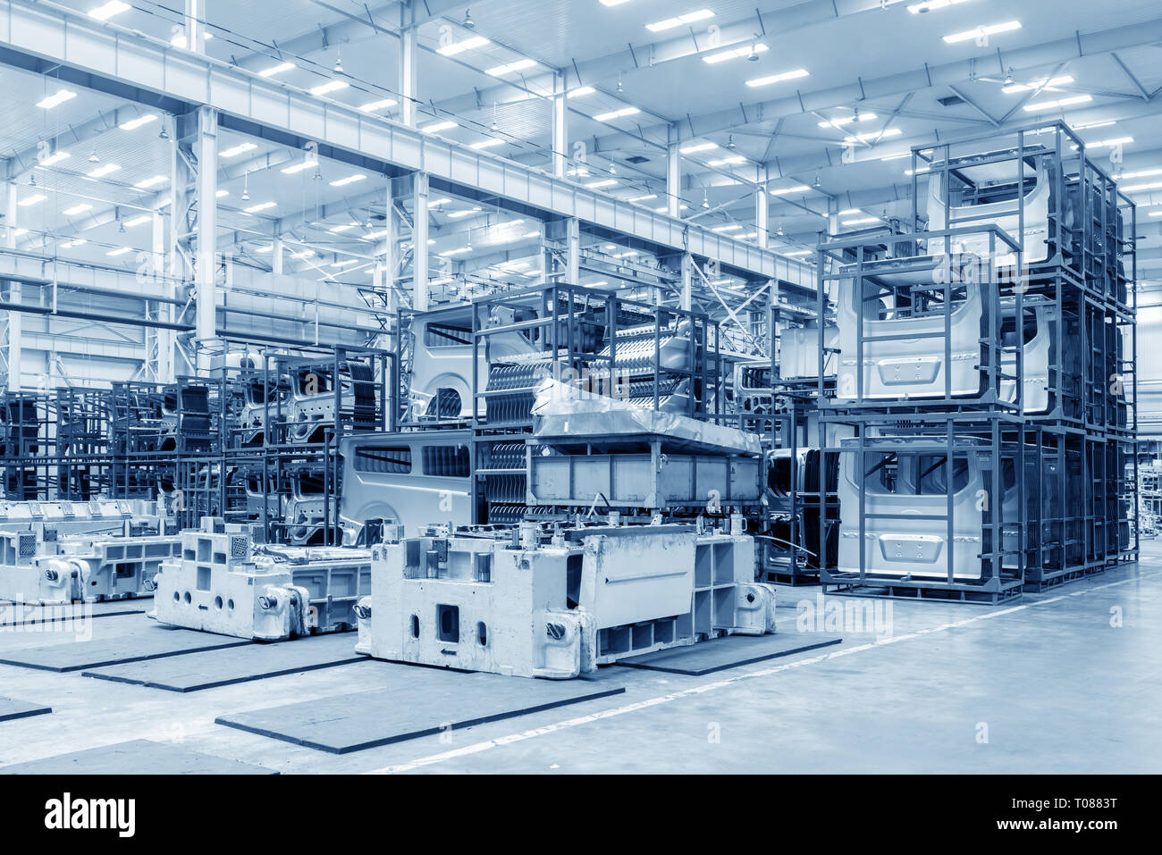 Industrial warehouse interior