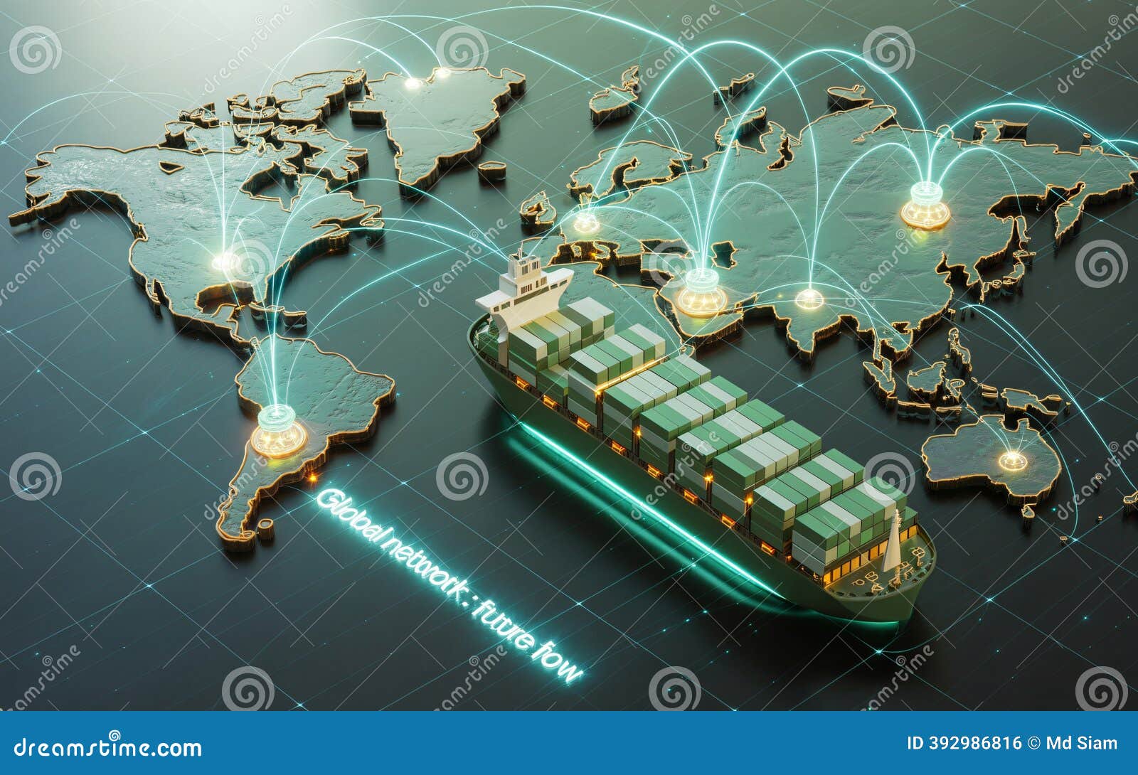 Global operations map